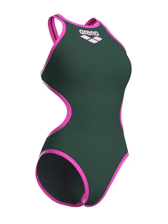 One Biglogo Activewear Swimsuit Khaki
