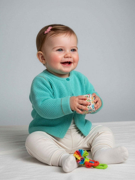 Kinderstrickjacke Gestrickt Grün