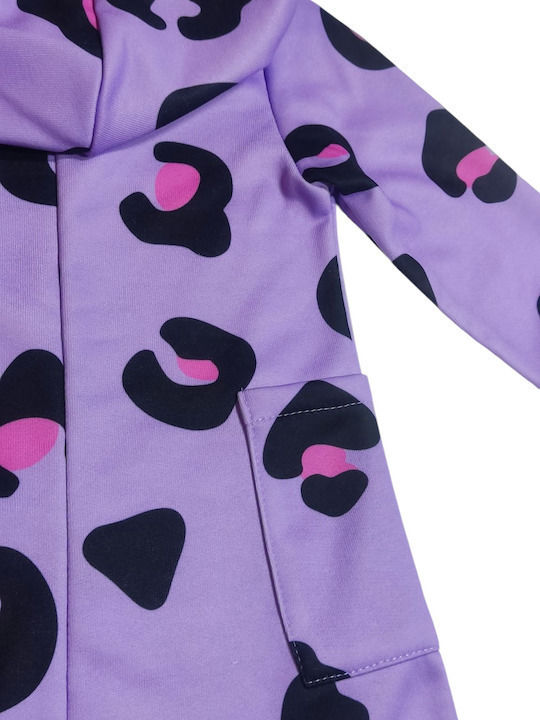 Rochie De Fete Cu Mânecă Lungă Violet
