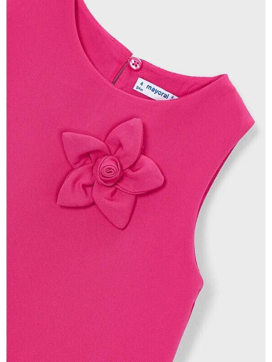 Παιδικό Φόρεμα Floral Φούξια