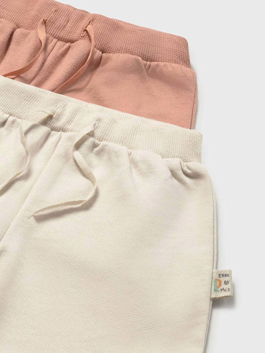 Kids' Shorts/Bermudas Fabric Beige 2pcs