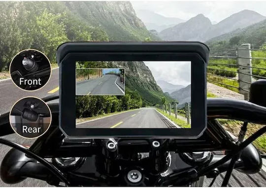 Ottocast Set Cameră DVR Auto 1080P Cu Ecran 5" Wi-Fi GPS Și Cameră Pentru Marșarier