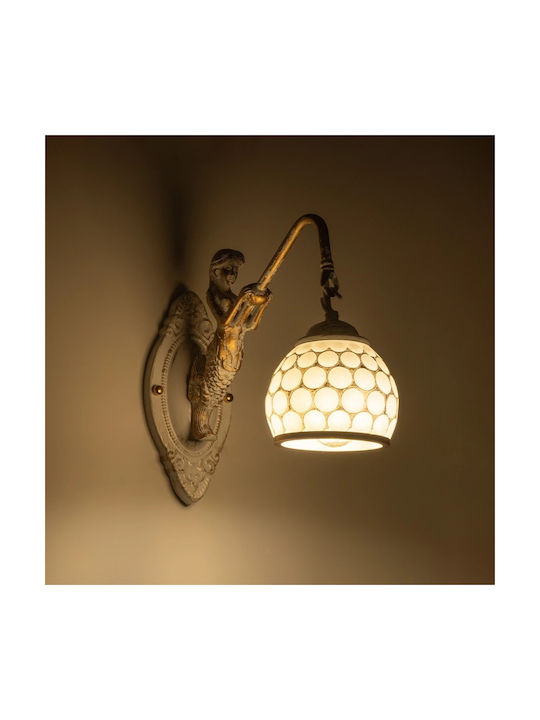 GloboStar Mermaid Φωτιστικό Τοίχου Χρυσό 12x27εκ. GloboStar Mermaid Φωτιστικό Τοίχου Χρυσό 12x27εκ.
