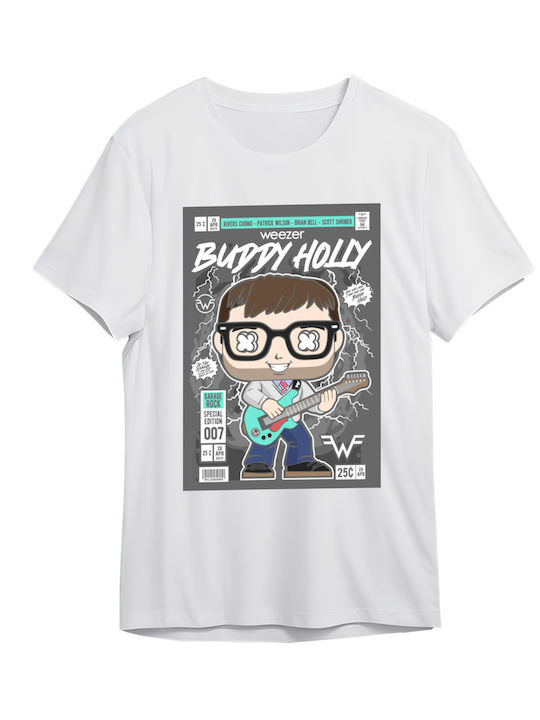 Tricou Weezer Rock Avenue Alb
