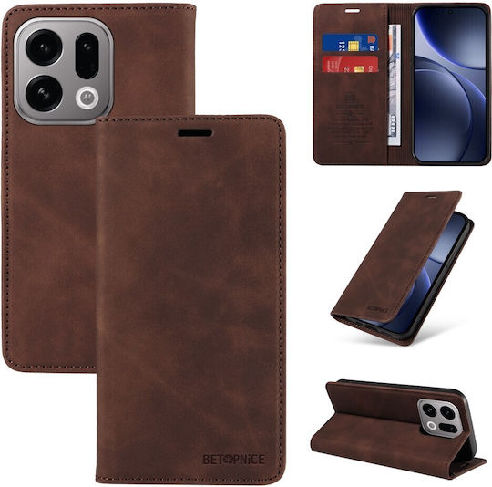 Betopnice 003 Book Brown (Oppo Find X9 5G)