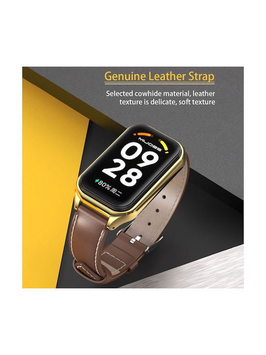 Xiaomi Smart Band 8 Active Mijobs Λουράκι Συνθετικό Δέρμα Brown