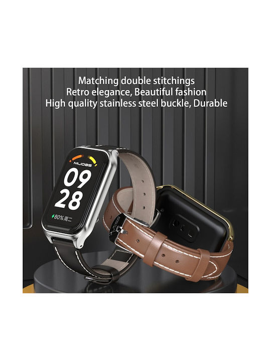 Xiaomi Smart Band 8 Active Mijobs Λουράκι Συνθετικό Δέρμα White