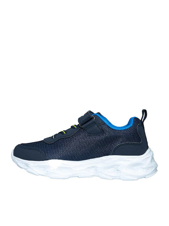 Παιδικά Sneakers με Φωτάκια Navy Μπλε