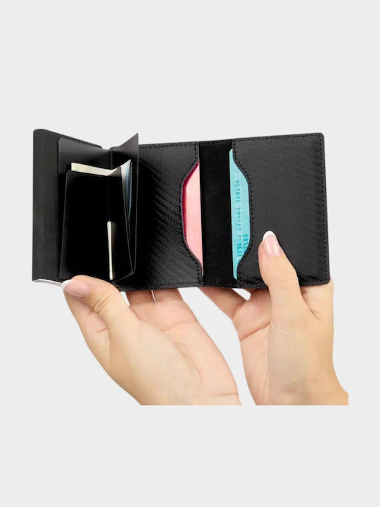 Herren Geldbörse Karten mit RFID Schwarz