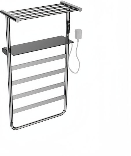 Piccadilly Electric Towel Rail 87x47.5cm Silver