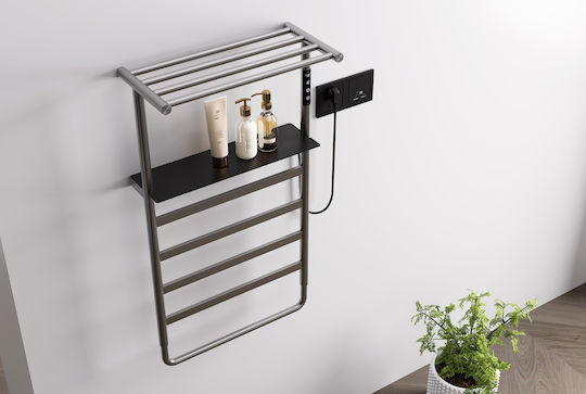 Piccadilly Electric Towel Rail 87x47.5cm Gray