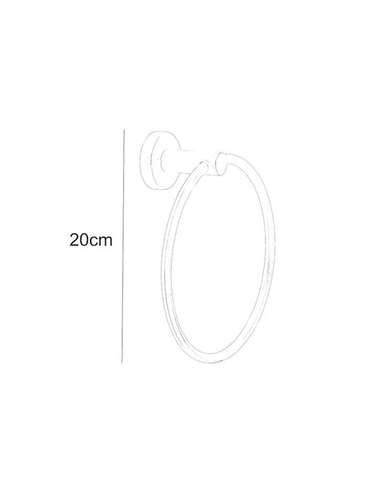 Κρίκος Μπανιου Bronze Art Σειρά Inox304 3030-81 Graphite Mat
