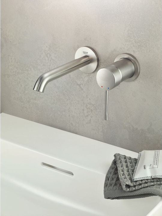 Grohe Αναμεικτική Μπαταρία Νιπτήρα Ψηλή Ασημί