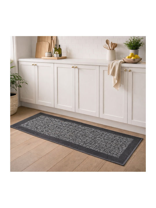 My Home Luxury Χαλάκι Κουζίνας Διάδρομος 50x120cm BZTH-01120 Γκρι