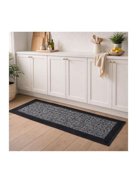 My Home Luxury Χαλάκι Κουζίνας Διάδρομος 50x120cm BZTH-02120 Μαύρο