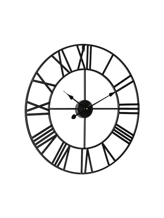 Wall Clock Black Ø60cm