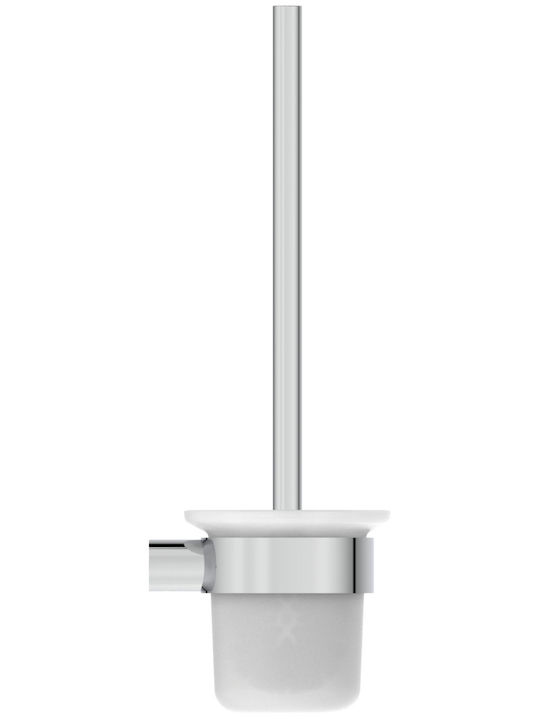 Ideal Standard Conca Glas Badezimmer Toilettenbürste Silber
