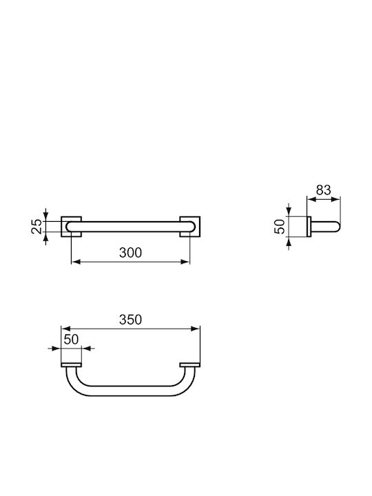 Ideal Standard Mâner de Baie 30cm Argintiu