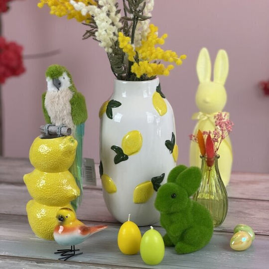 Koopman Keramik Vase Gelbe 16xU29,5cm