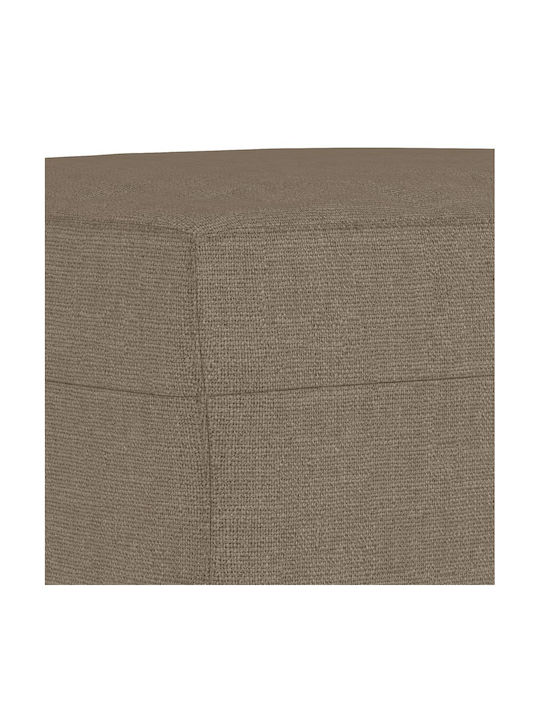 Fabric Upholstered Bench Stool with Light Yellow Colour 70x35x41cm