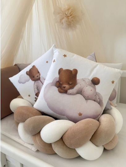 IngVart Baby Bedding Set For Crib White 7 Pieces SETARKPITZ-60