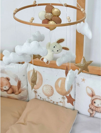 IngVart Baby Bettwäsche-Set Für Krippe Weiß 7 Stück SETBALZOA-60