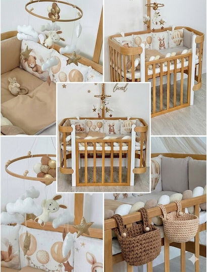 IngVart Baby Bettwäsche-Set Für Krippe Weiß 7 Stück SETBALZOA-60