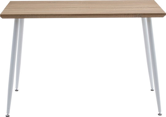 Τραπεζαρίας Sonoma/λευκό 120x70x75εκ.