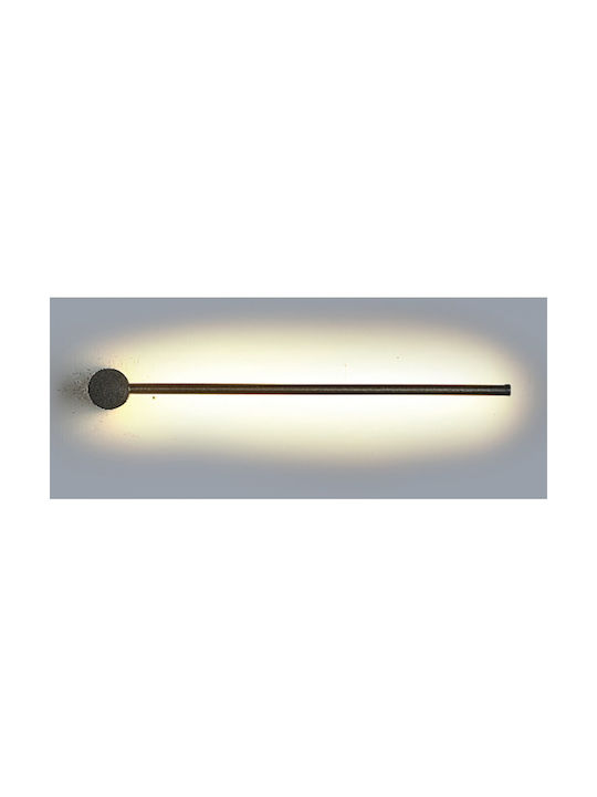 Inlight Modern Lamp Wall with Integrated LED and Warm White Light Black 60cm