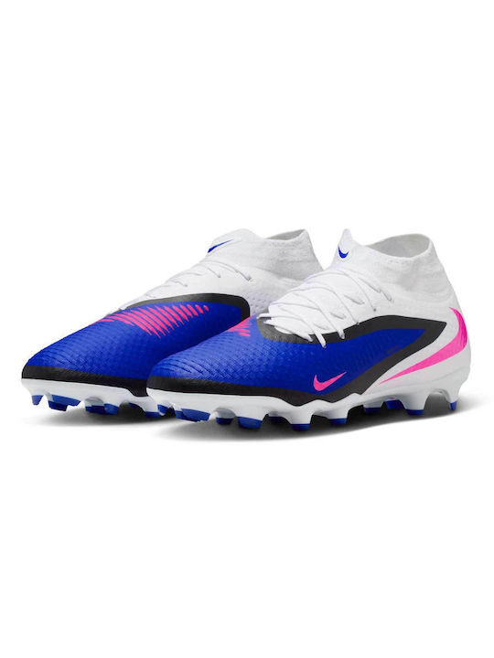 Nike Phantom Ποδοσφαιρικά Παπούτσια με Τάπες Μπλε