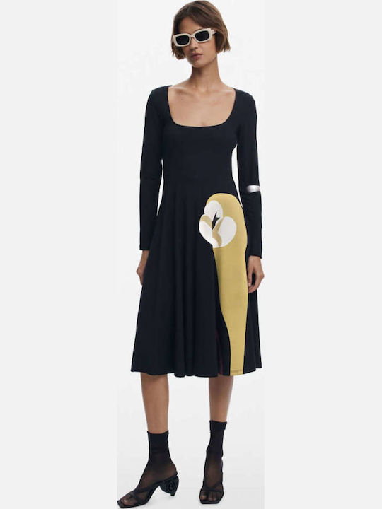 Dress Midi Φόρεμα Black