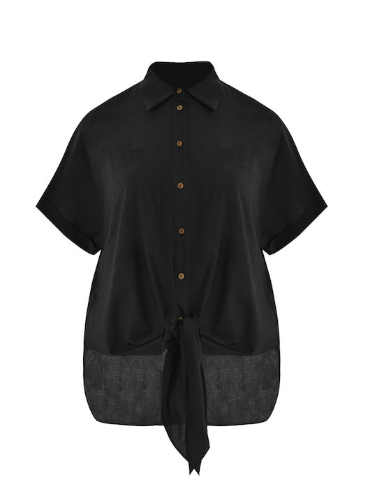 Women's Short Sleeve Shirt Black
