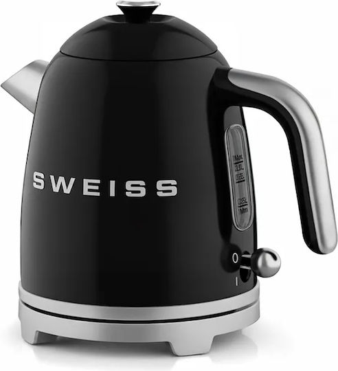 Sweiss Βραστήρας 1lt 1200W Μαύρος