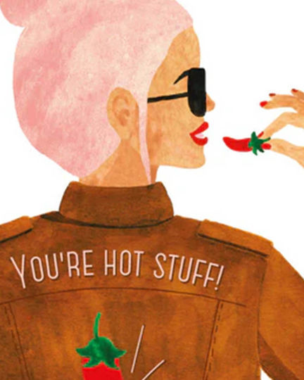 Atws Hot Stuff Greeting Card Brown 3701344212544