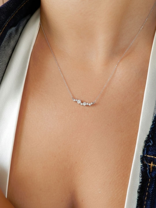 Polytimo Necklace from 9 K White Gold