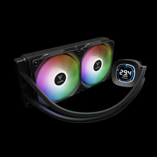 Gamdias Aura GL240 Digital Water Cooling AIO CPU with 2 120mm Fans and ARGB Lighting