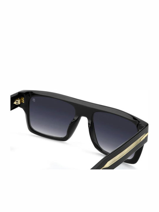 David Beckham Unisex Γυαλιά Ηλίου με Μαύρο Κοκκάλινο Σκελετό και Μαύρο Φακό DB 7161/S 807/08