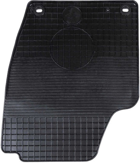 vidaXL Set Front and Back Car Mats 4 Pieces for Volkswagen Polo 2010 2009 Black