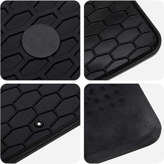 vidaXL Front Mats 2pcs for Mercedes-Benz Vito / Viano Black