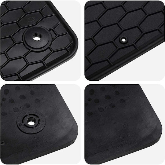 vidaXL Set of Front and Rear Mats 4pcs for Volkswagen Tiguan / Touran 2015-2023 Black