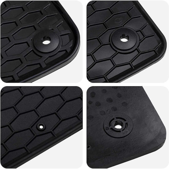 vidaXL Set of Front and Rear Mats 4pcs for Skoda Superb 2015-2023 Black