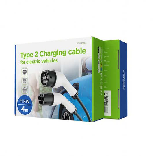 Energenie Charging Cable Type 2 16a 3-phase 11 Kw 4m Ev-t2mf-11kw-4m