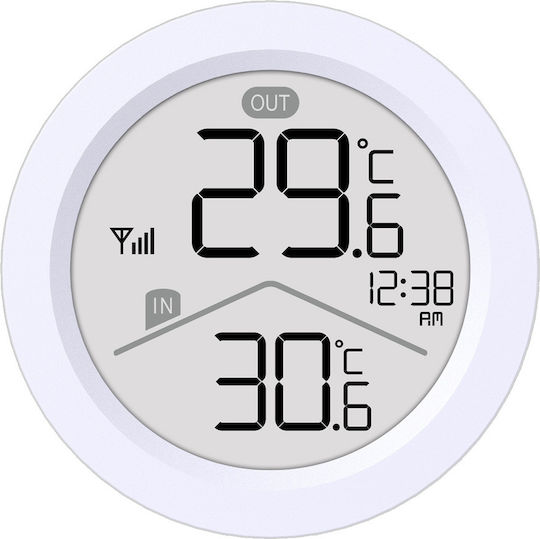 Green Blue GB162 Wireless Digital Weather Station Tabletop White