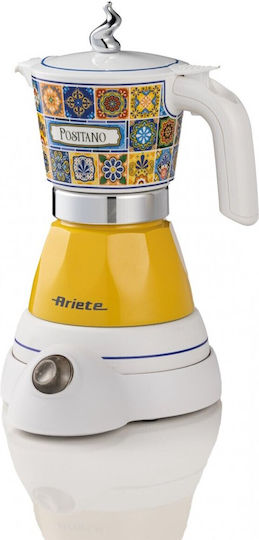 Ariete Moka Electric Stovetop Espresso Pot for 400W Yellow