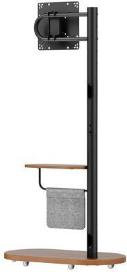 Brateck FS54-22T-02W-BK Стойка за телевизор Подов до 43" и 15кг Черен