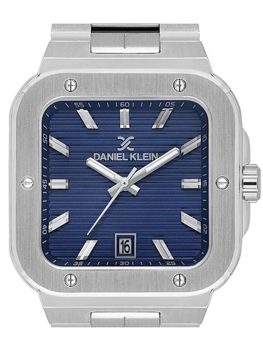 Daniel Klein Herrenuhr Batterie mit Silber Metallarmband