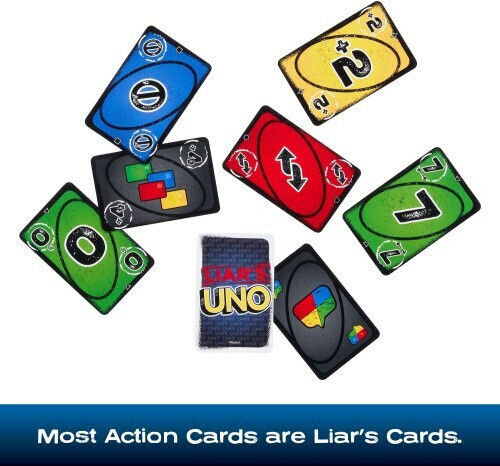 Настолна игра Uno Liars за 2-6 играчи 7+ години (EN) Mattel