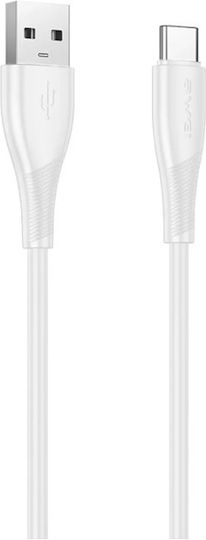 Awei CL-182T USB 2.0 Cable USB-C male - USB-A Λευκό