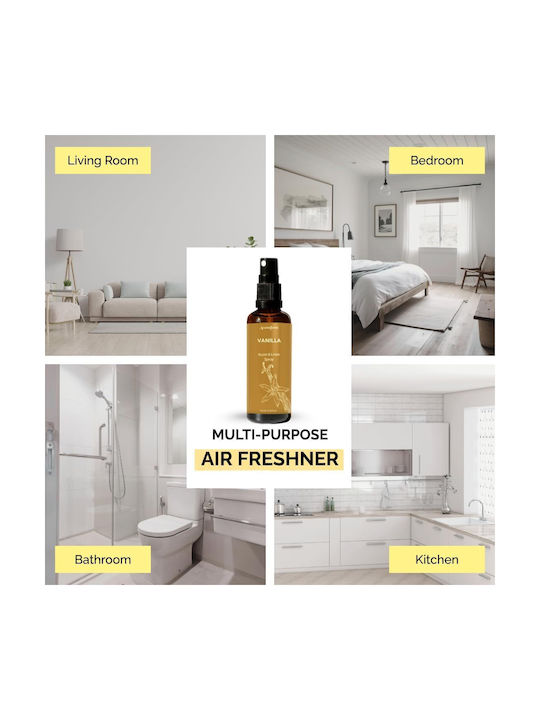 Vanilla Natural Room Linen & Pillow Spray Essential Oil Vanilla 100ml