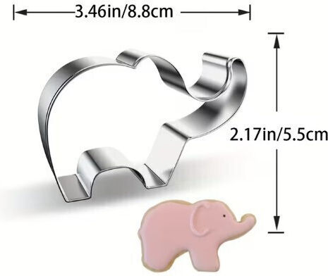 Формичка за Бисквитки – Неръждаема Стомана Форма Слон